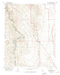 Black Canyon Arizona Historical topographic map, 1:62500 scale, 15 X 15 Minute, Year 1959