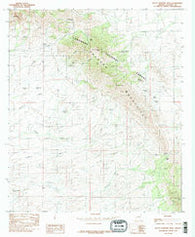 Black Diamond Peak Arizona Historical topographic map, 1:24000 scale, 7.5 X 7.5 Minute, Year 1985