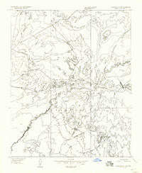 Black Falls 4 SE Arizona Historical topographic map, 1:24000 scale, 7.5 X 7.5 Minute, Year 1955