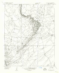 Black Falls 4 SW Arizona Historical topographic map, 1:24000 scale, 7.5 X 7.5 Minute, Year 1955