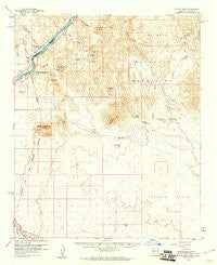 Black Peak Arizona Historical topographic map, 1:62500 scale, 15 X 15 Minute, Year 1959