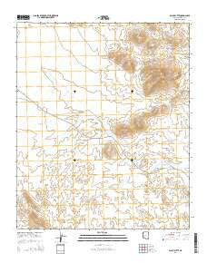 Black Butte Arizona Current topographic map, 1:24000 scale, 7.5 X 7.5 Minute, Year 2014