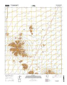 Black Gap Arizona Current topographic map, 1:24000 scale, 7.5 X 7.5 Minute, Year 2014