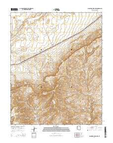 Black Mesa Wash NW Arizona Current topographic map, 1:24000 scale, 7.5 X 7.5 Minute, Year 2014