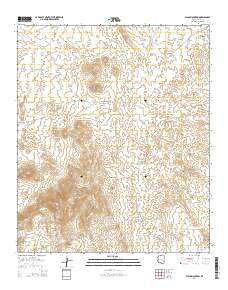 Black Mountain Arizona Current topographic map, 1:24000 scale, 7.5 X 7.5 Minute, Year 2014