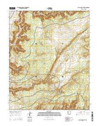 Black Rock Butte Arizona Current topographic map, 1:24000 scale, 7.5 X 7.5 Minute, Year 2014