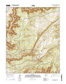 Black Rock Butte Arizona Current topographic map, 1:24000 scale, 7.5 X 7.5 Minute, Year 2014