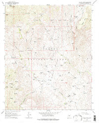 Bloody Basin Arizona Historical topographic map, 1:24000 scale, 7.5 X 7.5 Minute, Year 1967