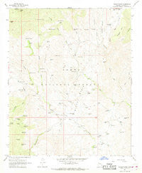 Bloody Basin Arizona Historical topographic map, 1:24000 scale, 7.5 X 7.5 Minute, Year 1967