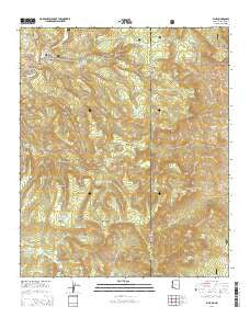 Blue Arizona Current topographic map, 1:24000 scale, 7.5 X 7.5 Minute, Year 2014