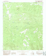 Blue House Mountain Arizona Historical topographic map, 1:24000 scale, 7.5 X 7.5 Minute, Year 1988