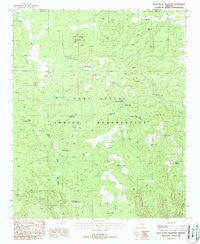 Blue House Mountain Arizona Historical topographic map, 1:24000 scale, 7.5 X 7.5 Minute, Year 1988