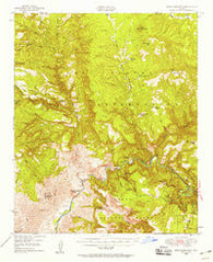 Blue House Mtn Arizona Historical topographic map, 1:62500 scale, 15 X 15 Minute, Year 1946