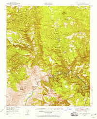 Blue House Mtn Arizona Historical topographic map, 1:62500 scale, 15 X 15 Minute, Year 1946