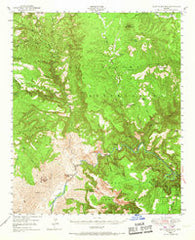 Blue House Mtn Arizona Historical topographic map, 1:62500 scale, 15 X 15 Minute, Year 1946