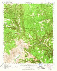 Blue House Mtn Arizona Historical topographic map, 1:62500 scale, 15 X 15 Minute, Year 1946