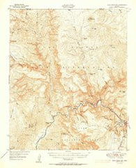 Blue House Mtn Arizona Historical topographic map, 1:62500 scale, 15 X 15 Minute, Year 1951