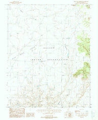 Blue Moon Reservoir Arizona Historical topographic map, 1:24000 scale, 7.5 X 7.5 Minute, Year 1988