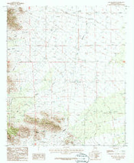 Blue Mountain Arizona Historical topographic map, 1:24000 scale, 7.5 X 7.5 Minute, Year 1987