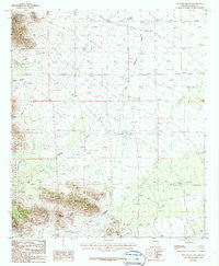 Blue Mountain Arizona Historical topographic map, 1:24000 scale, 7.5 X 7.5 Minute, Year 1987