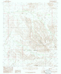 Blue Plateau Arizona Historical topographic map, 1:24000 scale, 7.5 X 7.5 Minute, Year 1986