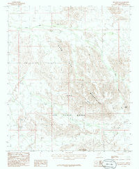 Blue Plateau Arizona Historical topographic map, 1:24000 scale, 7.5 X 7.5 Minute, Year 1986