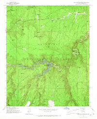 Blue Ridge Reservoir Arizona Historical topographic map, 1:24000 scale, 7.5 X 7.5 Minute, Year 1965
