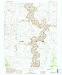 Blue Spring Arizona Historical topographic map, 1:24000 scale, 7.5 X 7.5 Minute, Year 1988