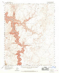 Blue Spring Arizona Historical topographic map, 1:62500 scale, 15 X 15 Minute, Year 1955