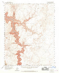Blue Spring Arizona Historical topographic map, 1:62500 scale, 15 X 15 Minute, Year 1955