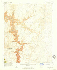Blue Spring Arizona Historical topographic map, 1:62500 scale, 15 X 15 Minute, Year 1955
