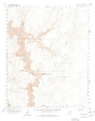 Blue Spring Arizona Historical topographic map, 1:62500 scale, 15 X 15 Minute, Year 1955