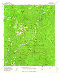 Blue Arizona Historical topographic map, 1:62500 scale, 15 X 15 Minute, Year 1961
