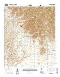 Blue Jay Peak Arizona Current topographic map, 1:24000 scale, 7.5 X 7.5 Minute, Year 2014