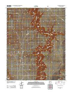 Blue Spring Arizona Historical topographic map, 1:24000 scale, 7.5 X 7.5 Minute, Year 2012