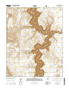 Blue Spring Arizona Current topographic map, 1:24000 scale, 7.5 X 7.5 Minute, Year 2014