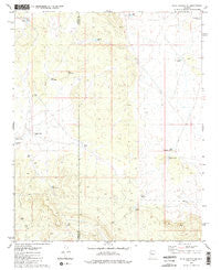 Blye Canyon SE Arizona Historical topographic map, 1:24000 scale, 7.5 X 7.5 Minute, Year 1980