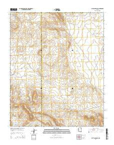 Blye Canyon SE Arizona Current topographic map, 1:24000 scale, 7.5 X 7.5 Minute, Year 2014