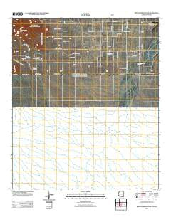 Bob Thompson Peak Arizona Historical topographic map, 1:24000 scale, 7.5 X 7.5 Minute, Year 2012