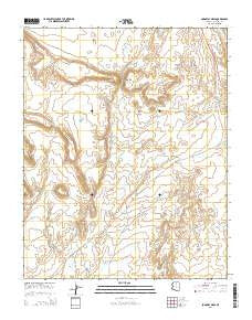 Bodaway Mesa Arizona Current topographic map, 1:24000 scale, 7.5 X 7.5 Minute, Year 2014