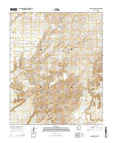 Boggy Lake Well Arizona Current topographic map, 1:24000 scale, 7.5 X 7.5 Minute, Year 2014