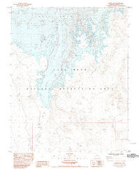 Bonelli Bay Arizona Historical topographic map, 1:24000 scale, 7.5 X 7.5 Minute, Year 1983