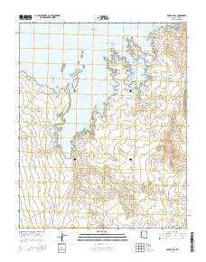 Bonelli Bay Arizona Current topographic map, 1:24000 scale, 7.5 X 7.5 Minute, Year 2014
