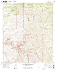 Booger Canyon Arizona Historical topographic map, 1:24000 scale, 7.5 X 7.5 Minute, Year 1972