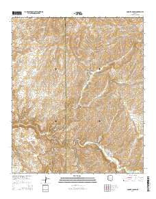 Booger Canyon Arizona Current topographic map, 1:24000 scale, 7.5 X 7.5 Minute, Year 2014