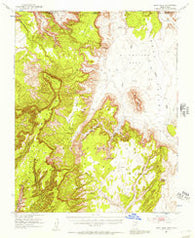 Boot Mesa Arizona Historical topographic map, 1:62500 scale, 15 X 15 Minute, Year 1952