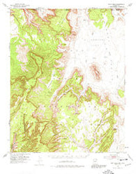 Boot Mesa Arizona Historical topographic map, 1:62500 scale, 15 X 15 Minute, Year 1952
