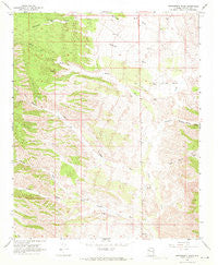 Bottleneck Wash Arizona Historical topographic map, 1:24000 scale, 7.5 X 7.5 Minute, Year 1968