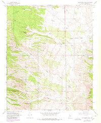 Bottleneck Wash Arizona Historical topographic map, 1:24000 scale, 7.5 X 7.5 Minute, Year 1968
