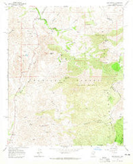 Boulder Mtn Arizona Historical topographic map, 1:24000 scale, 7.5 X 7.5 Minute, Year 1964